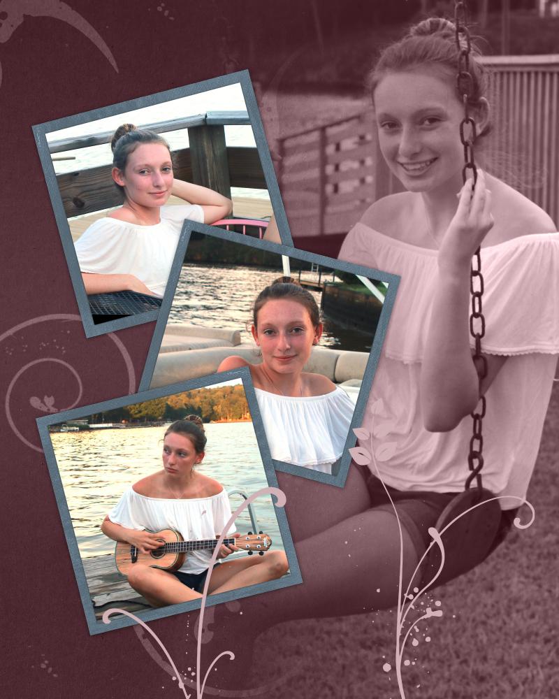 Lindsay at the lake